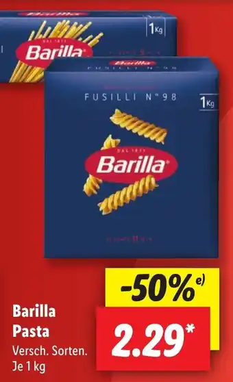 Lidl Barilla Pasta 1kg Angebot