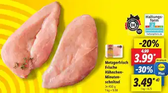 Lidl Metzgerfrisch Frische Hähnchen-Minutenschnitzel 400 g Angebot