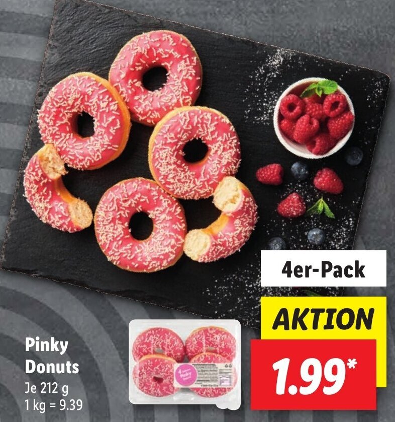 Pinky Donuts 212 g Angebot bei Lidl