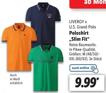 Lidl LIVERGY X U.S. Grand Polo Poloshirt ,,Slim Fit" Angebot