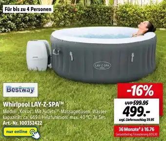 Lidl Bestway Whirlpool LAY-Z-SPA™ Angebot