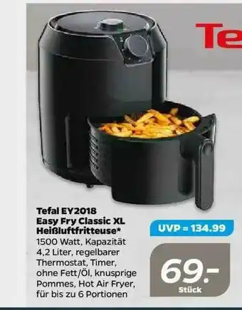 NETTO Tefal Ey2018 Easy Fry Classic XL Heißluftfritteuse Angebot