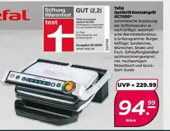 NETTO Tefal Optigrill Kontaktgrill Gc705d Angebot