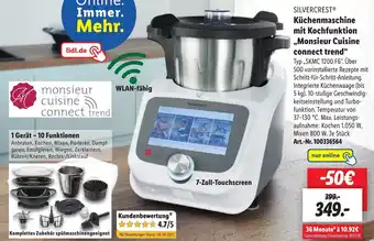 Lidl SILVERCRESTⓇ Küchenmaschine mit Kochfunktion ,,Monsieur Cuisine connect trend" Angebot