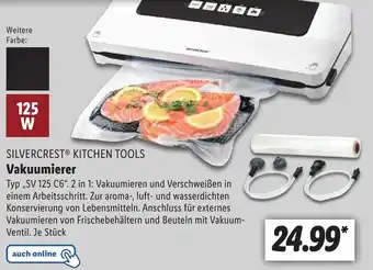 Lidl SILVERCREST® KITCHEN TOOLS Vakuumierer ,,SV 125 C6" Angebot