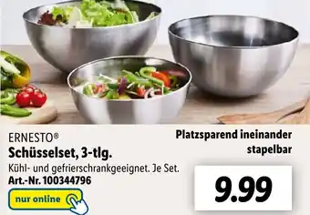 Lidl ERNESTOⓇ Schüsselset, 3-tlg. Angebot