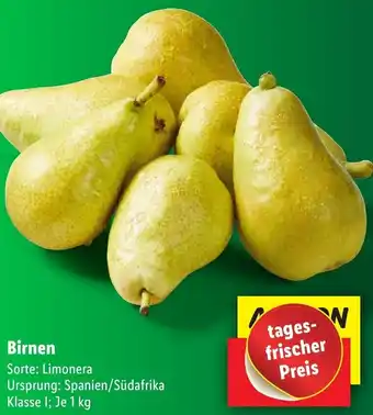 Lidl Birnen 1 kg Angebot