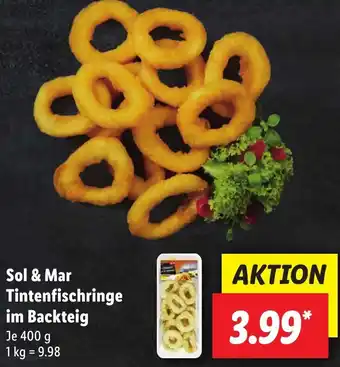 Lidl Sol & Mar Tintenfischringe im Backteig 400 g Angebot