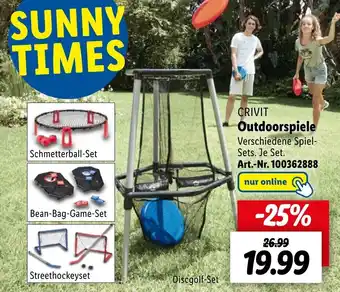 Lidl CRIVIT Outdoorspiele Angebot