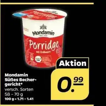 NETTO Mondamin Süßes Bechergericht Angebot