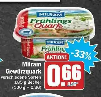 Hit Milram Gewürzquark Angebot