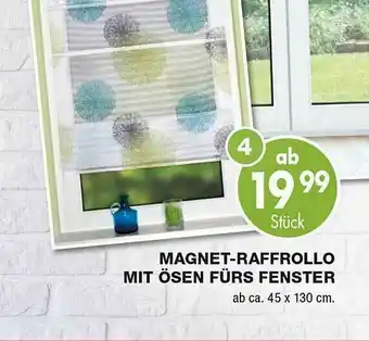 TTL Magnet-raffrollo Mit ösen Fürs Fenster Angebot