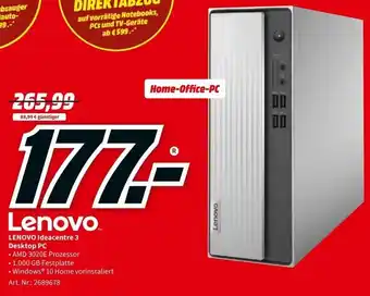 MediaMarkt Lenovo Ideacentre 3 Desktop PC Angebot