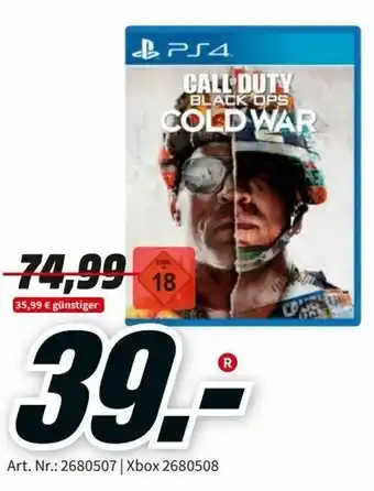 MediaMarkt Call Duty Black Ops Cold War Angebot