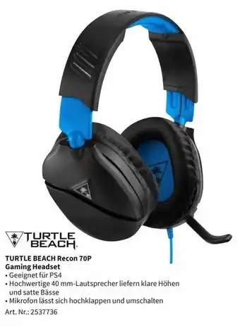 MediaMarkt Turtle Beach Recon 70P Gaming Headset Angebot