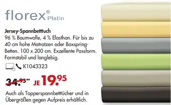 Galeria Florex Platin Jersey Spannbetttuch Angebot