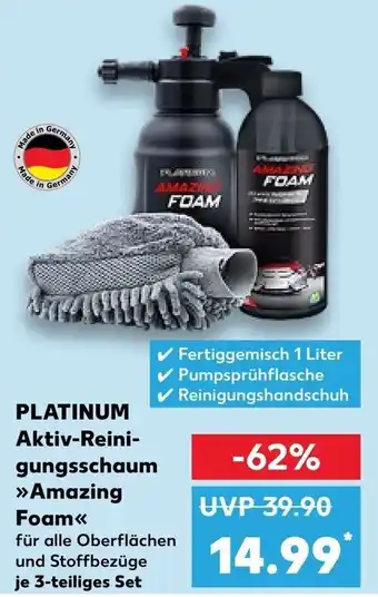 Kaufland PLATINUM Aktiv-Reinigungsschaum ,,Amazing Foam" 3-teiliges Set Angebot