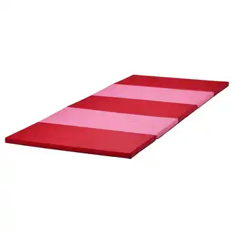 IKEA Plufsig gymnastikmatte, faltbar rosa/rot Angebot