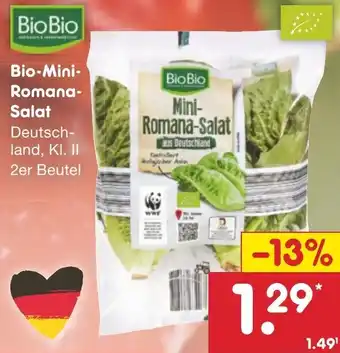 Netto Marken-Discount Bio-Mini-Romana-Salat 2er Beutel Angebot