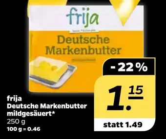 NETTO Frija Deutsche Markenbutter  mildgesäuert 250g Angebot