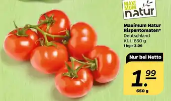 NETTO Maximum Natur Rispentomaten 650g Angebot