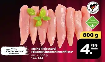 NETTO Meine Fleischerei Frische Hähncheninnenfilets 800g Angebot