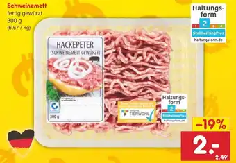 Netto Marken-Discount Schweinemett 300 g Angebot