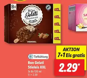 Lidl Bon Gelati Stieleis XXL 1 Liter Angebot