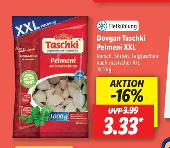 Lidl Dovgan Taschki Pelmeni XXL 1 kg Angebot