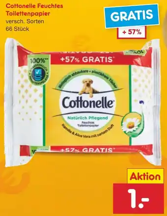 Netto Marken-Discount Cottonelle Feuchtes Toilettenpapier 66 Stück Angebot