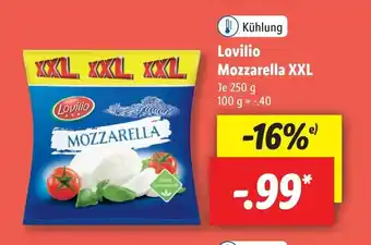 Lidl Lovilio Mozzarella XXL 250 g Angebot