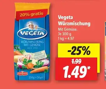 Lidl Vegeta Wurzmischung 300 g Angebot