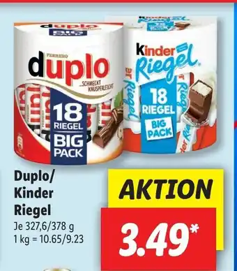 Lidl Duplo/ kinder reigel 1kg Angebot