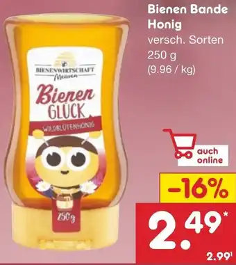 Netto Marken-Discount Bienen Bande Honig 250 g Angebot