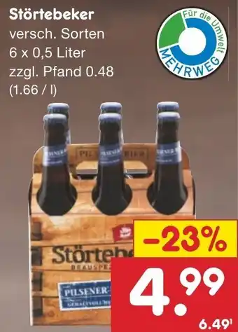 Netto Marken-Discount Störtebeker 6 x 0,5 Liter Angebot