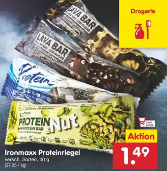 Netto Marken-Discount Ironmaxx Proteinriegel 40 g Angebot