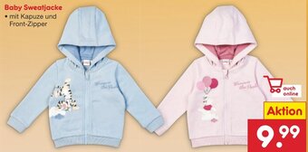 Netto Marken-Discount Baby Sweatjacke Angebot