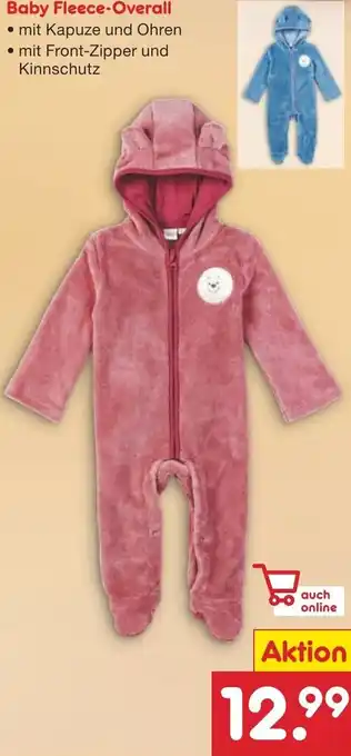 Netto Marken-Discount Baby Fleece-Overall Angebot