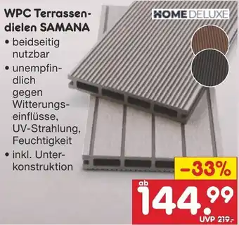 Netto Marken-Discount HOME DELUXE WPC Terrassendielen SAMANA Angebot