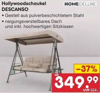 Netto Marken-Discount HOME DELUXE Hollywoodschaukel DESCANSO Angebot