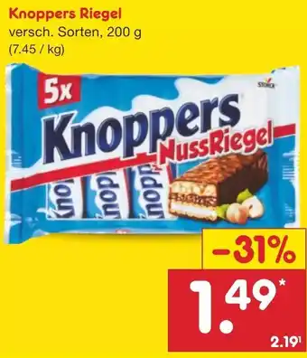 Netto Marken-Discount Knoppers Riegel 200 g Angebot