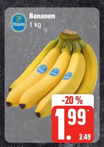 Edeka Frischemarkt Chiquita Bananen 1 kg Angebot