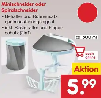 Netto Marken-Discount Minischneider oder Spiralschneider Angebot