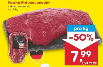 Netto Marken-Discount Falsches Filet vom Jungbullen ca. 1 kg Angebot