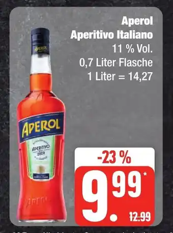 Edeka Frischemarkt Aperol Aperitivo Italiano 700ml Angebot