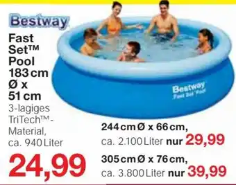 Jawoll Bestway Fast Set™ Pool 183 cm Ø 51 cm Angebot