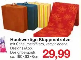 Jawoll Hochwertige Klappmatratze ca. 190 x 63 x 8 cm Angebot