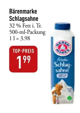 Galeria Markthalle Bärenmarke Schlagsahne 500ml Angebot