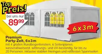 Jawoll Premium Party-Zelt, 6x3 m Angebot