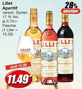 Edeka Stenger Lillet Aperitif 0,75-L-Flasche Angebot